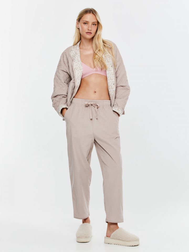 מכנסי קורדרוי עם שרוך