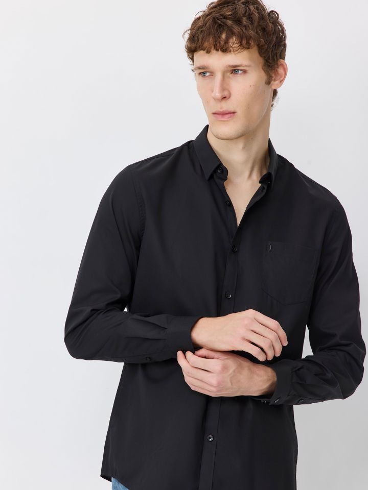 חולצה מכופתרת G14 טפלון טקסטורה