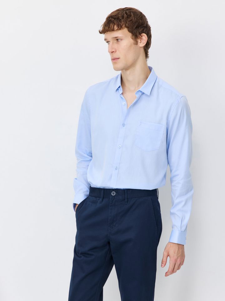 חולצה מכופתרת G14 טפלון טקסטורה