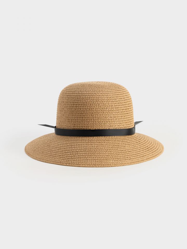 כובע קש באקט+סרט