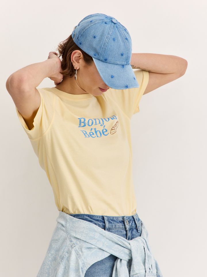 כובע מצחיה ג’ינס לבבות