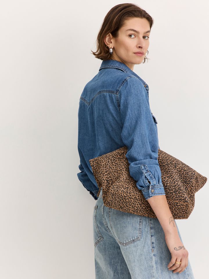 תיק שק עור זמש