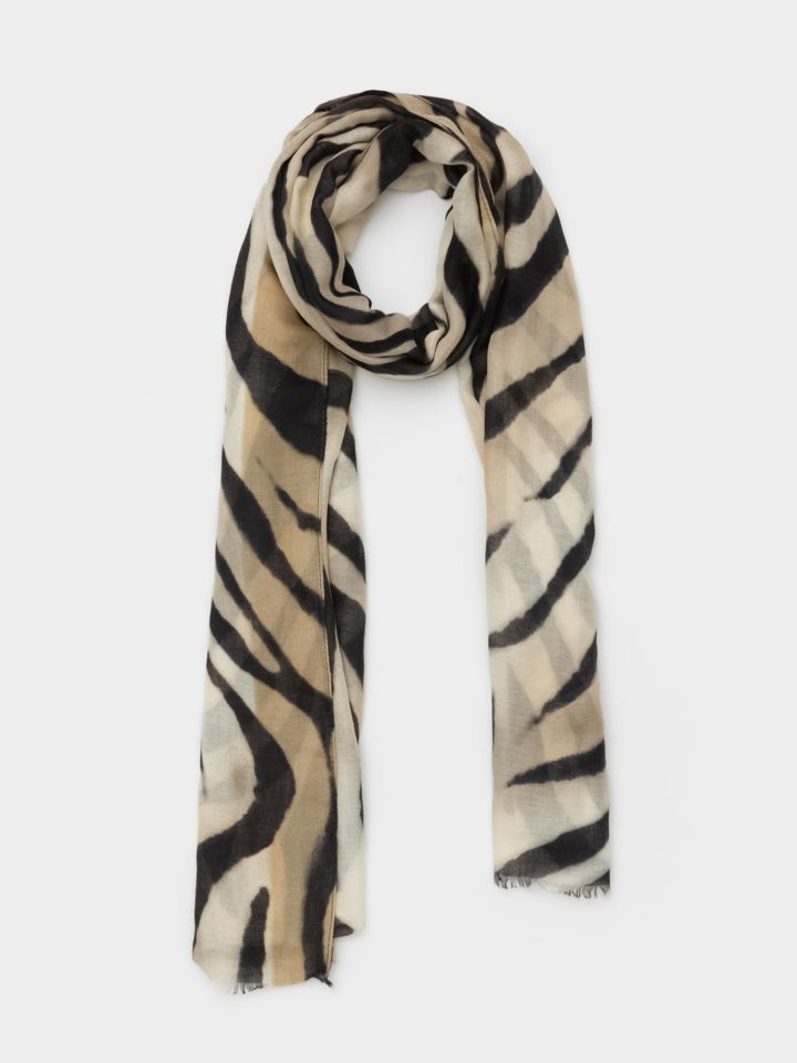 צעיף דק זברה