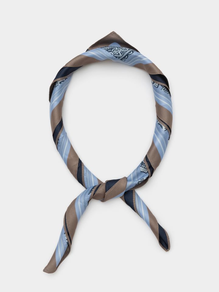 מטפחת מודפסת דו צדדית