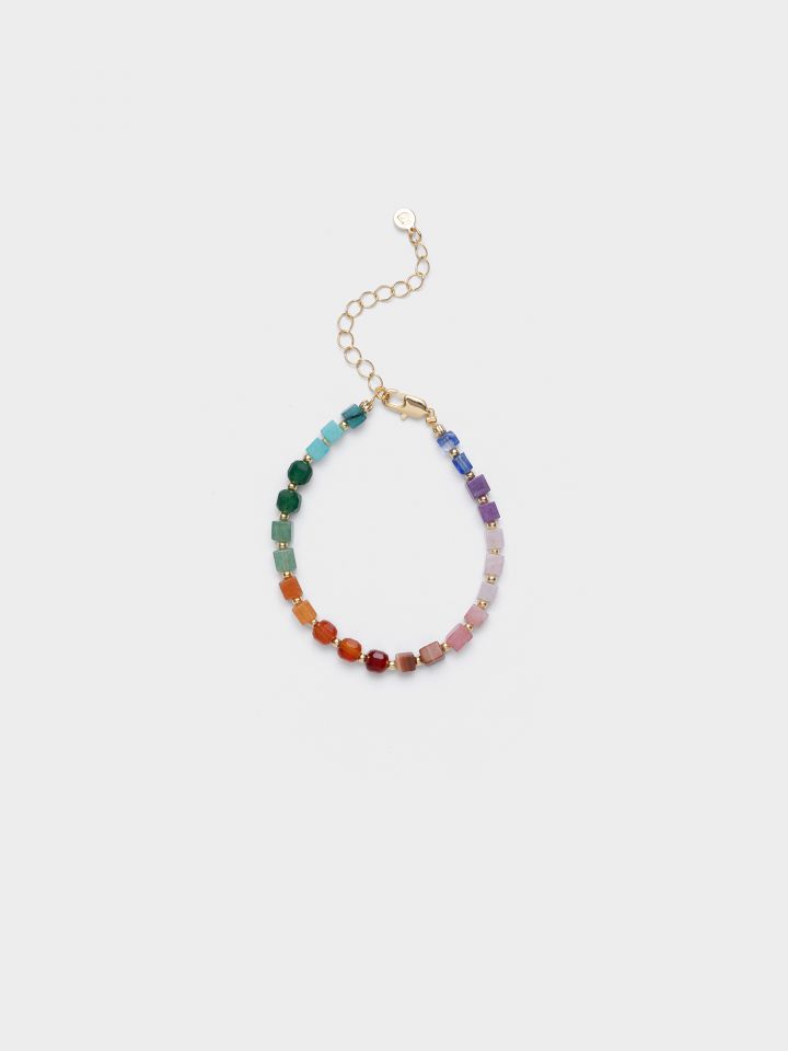 צמיד חרוזים צבעונים