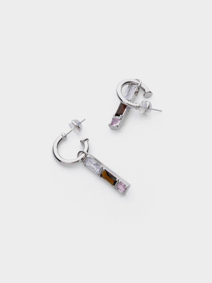 עגילי זיקרון צבעוניים