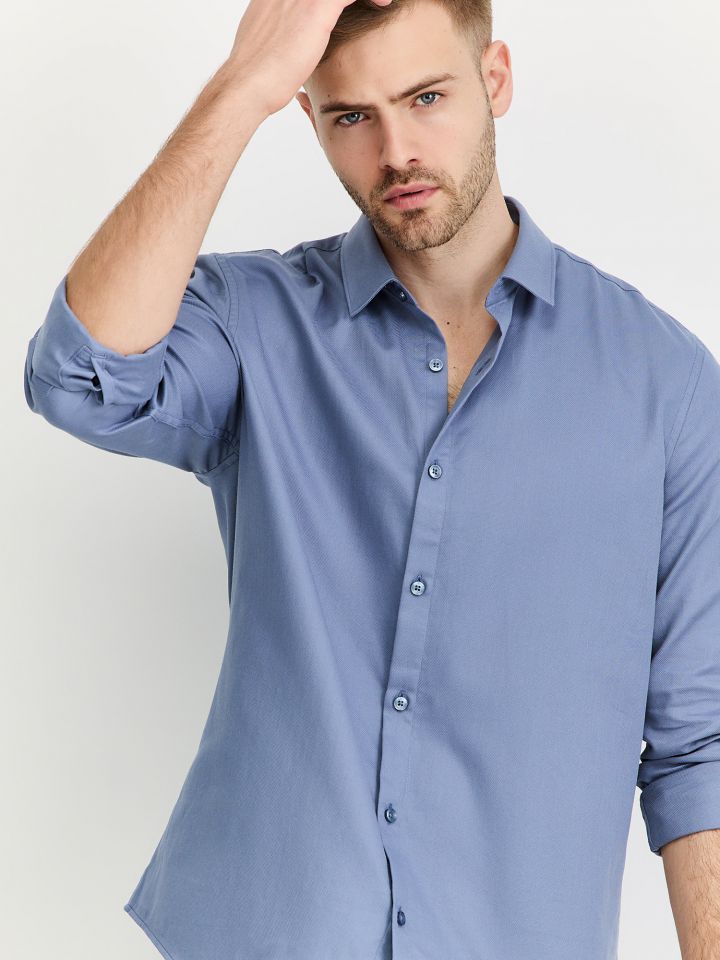 חולצה מכופתרת גולפר קלאסיק שרוול ארוך