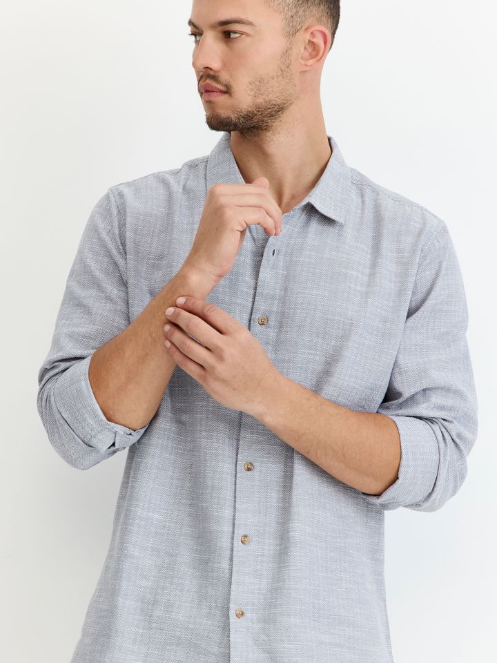 מכופתרת אריג טקסטורה