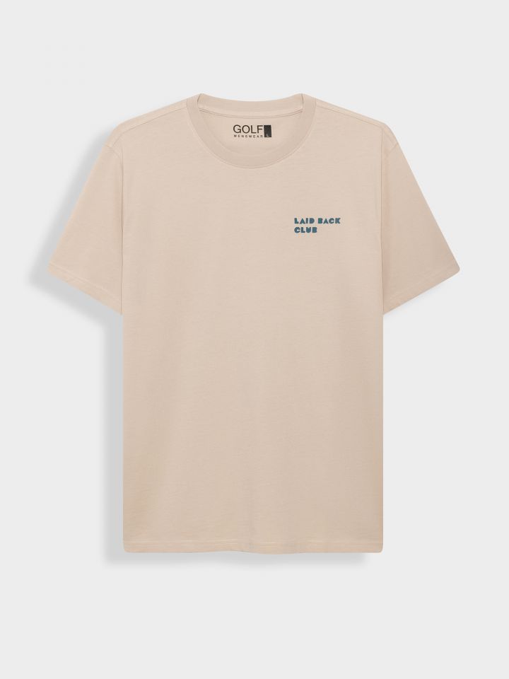 טי שירט קצרה דפוס חוף