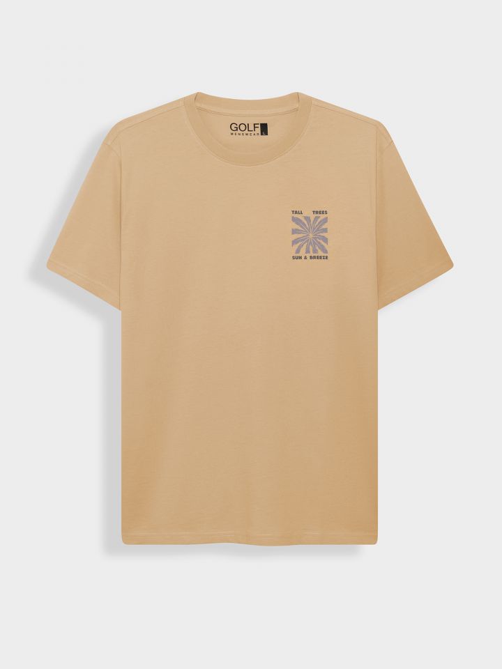 טי שירט קצרה דפוס חוף