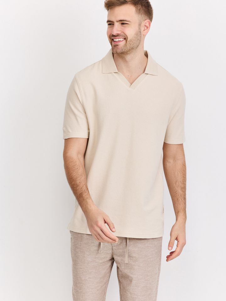 פולו טקסטורה שרוול קצר