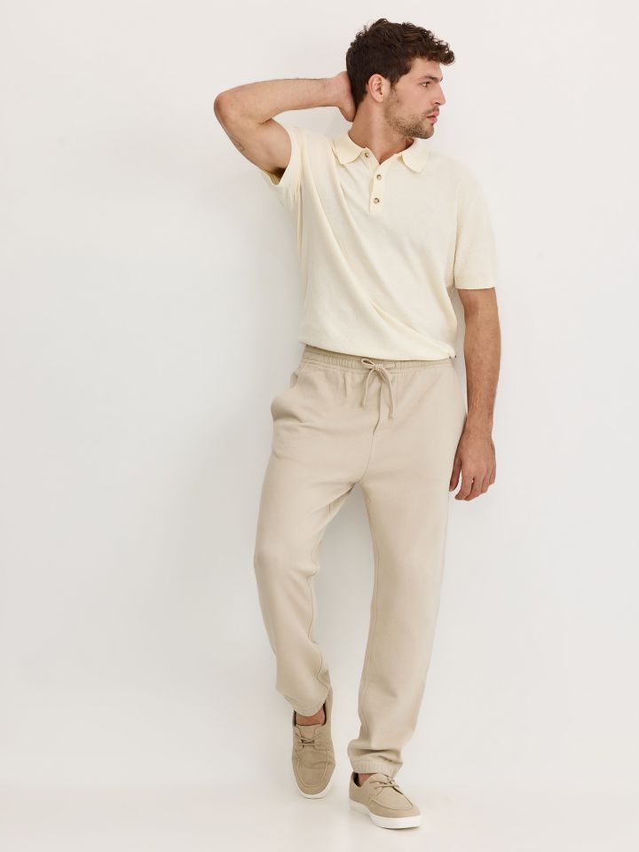 מכנסי צי’נו כותנה פיקה