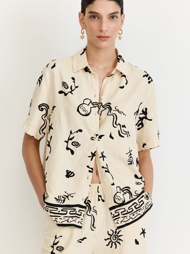 מכופתרת פרינט