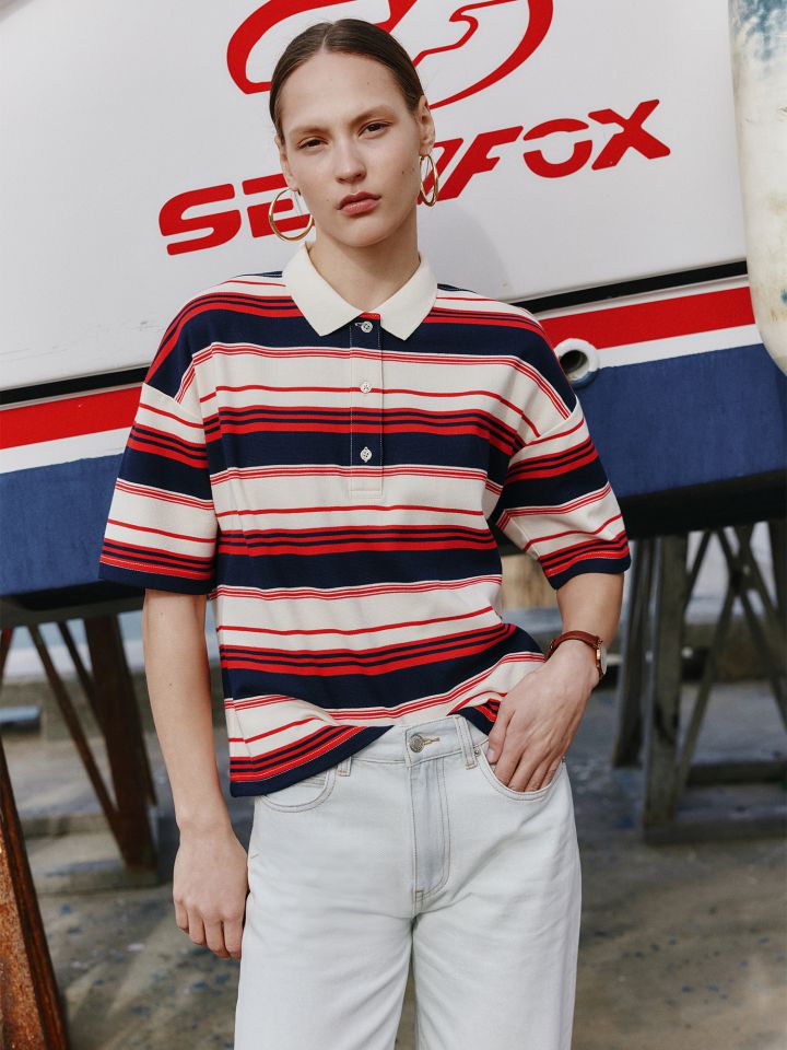 חולצת פולו פסים