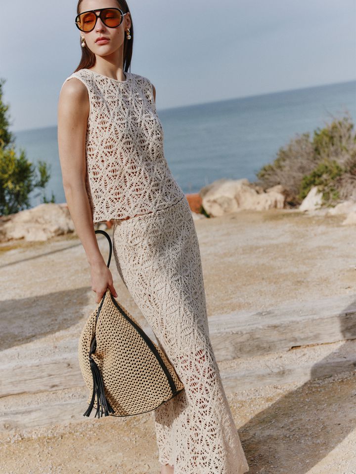 חצאית מקסי קרושה