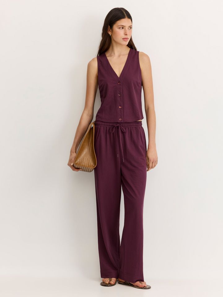 מכנסי טיסה מותן אלסטית