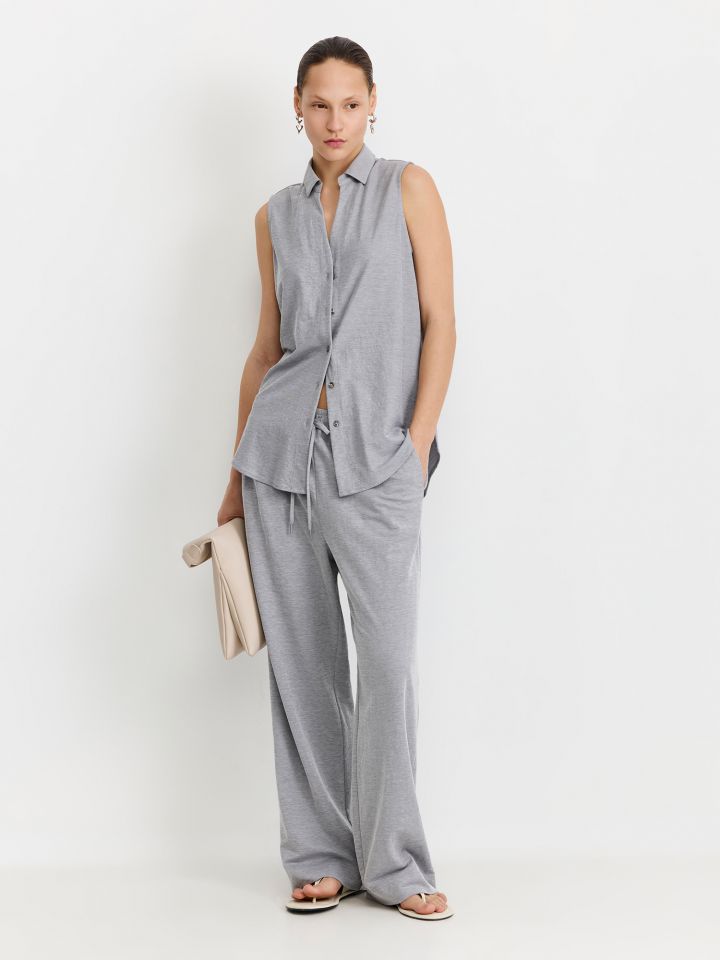 מכנסיי טיסה מותן אלסטית