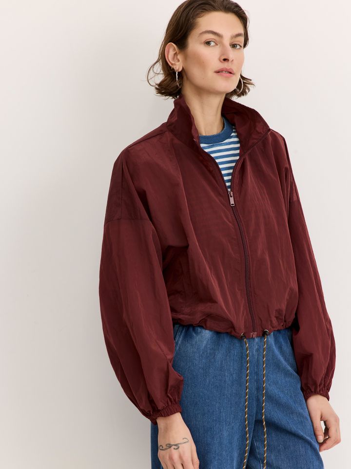 ג’קט ניילון עם רוכסן