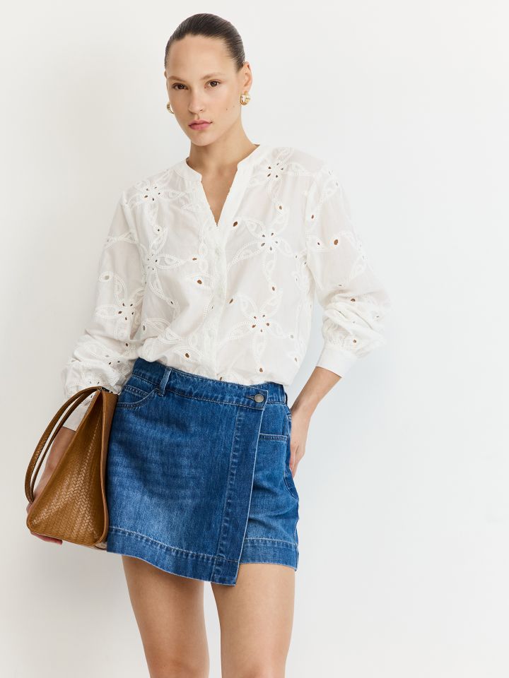 מכנסי חצאית ג’ינס