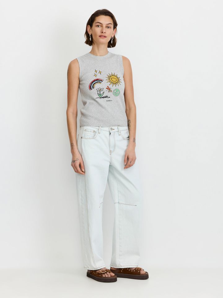 ג’ינס BAGGY מיתוג SMILEY