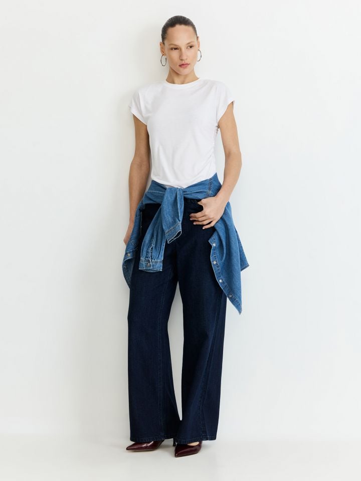 ג’ינס בתערובת פשתן