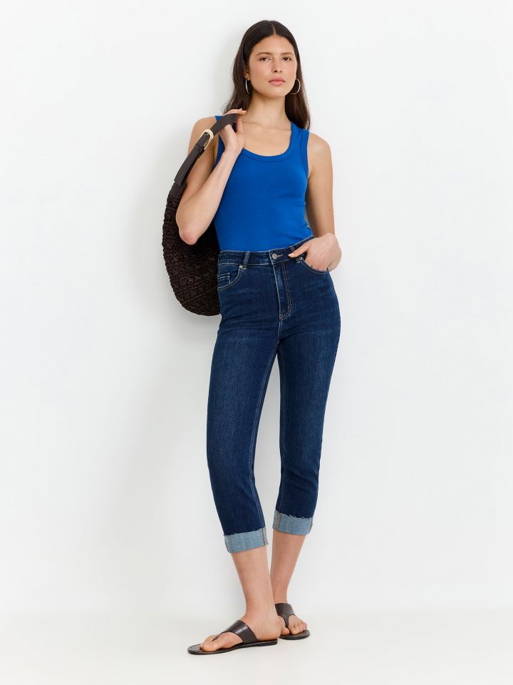 ג’ינס קפרי חמש כיסים