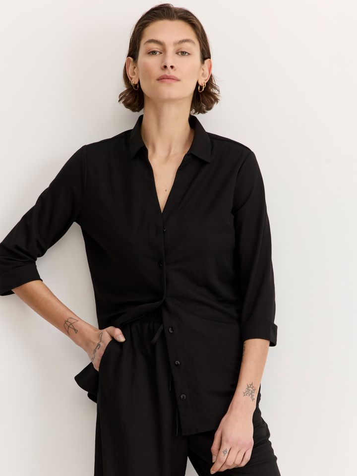 חולצת טוניקה מכופתרת