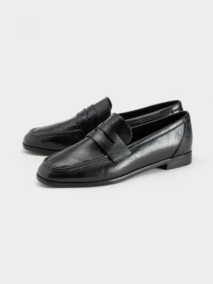 נעלי מוקסין עור