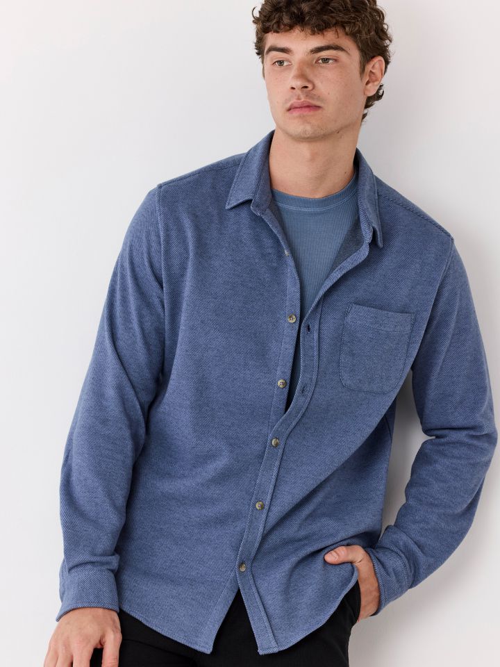 אוברשירט פלאנל סרוגה