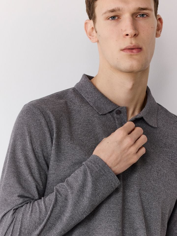 פולו גולפר ארוכה חלקה