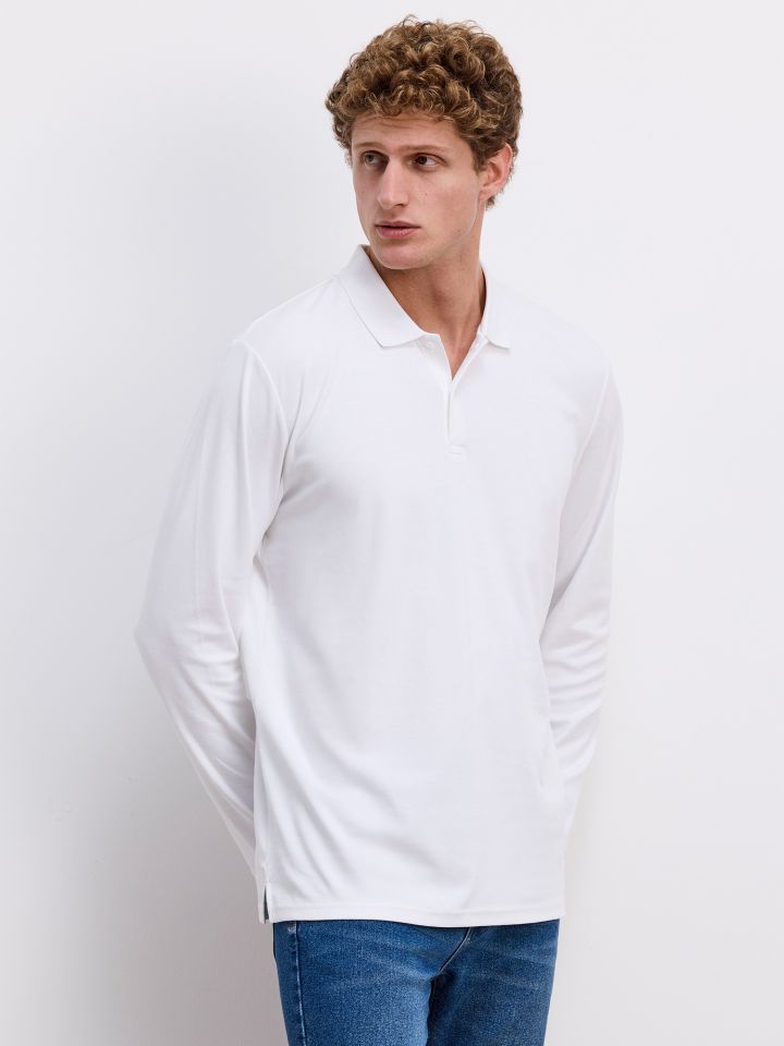 חולצת פולו פרימיום שרוולים ארוכים