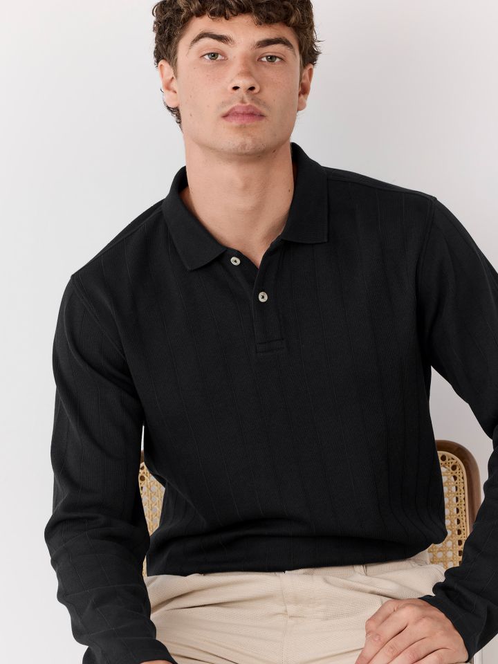 חולצת פולו קלאסית פסים