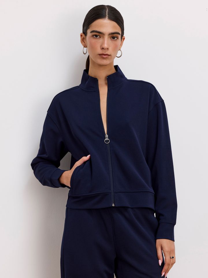 קרדיגן פוטר בשילוב רוכסן