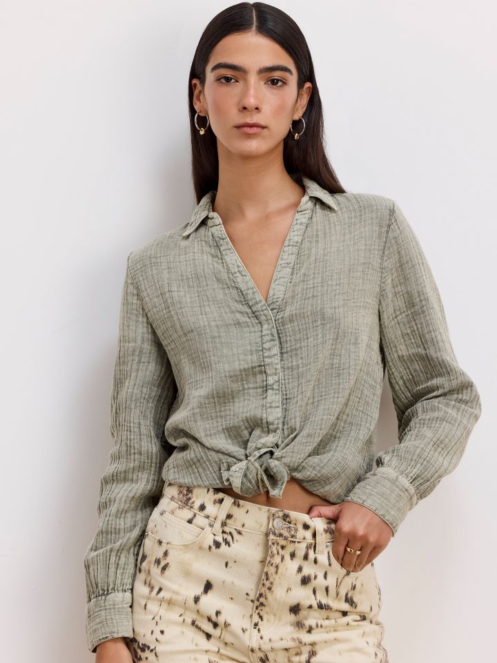 חולצה מכופתרת ארוכה טטרה