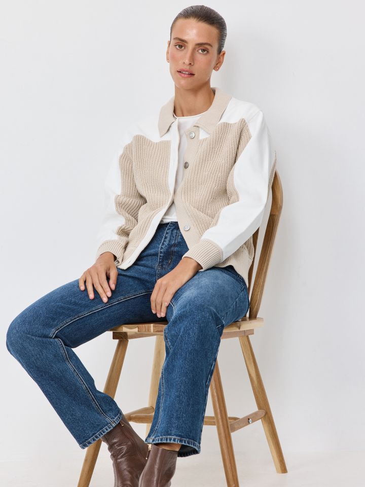 ג’קט בומבר סרוג