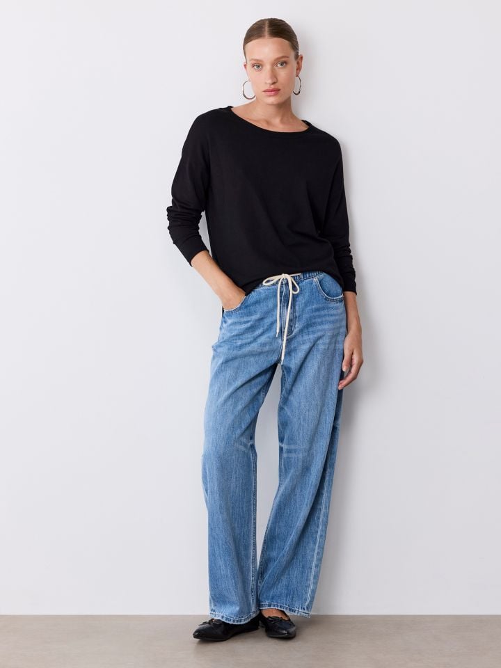 סריג מחשוף סירה בייסיק