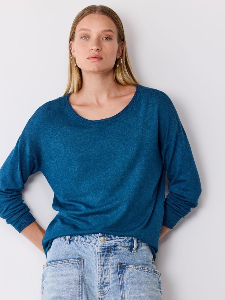 סריג מחשוף סירה בייסיק