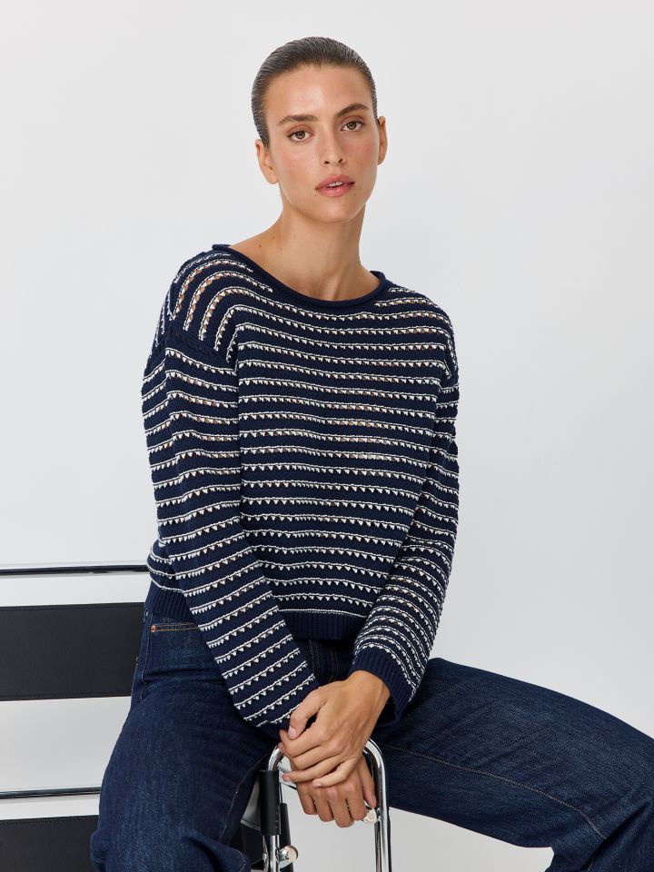 סריג קרושה פסים