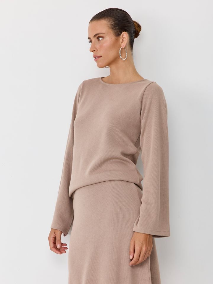 סריג ניקי שרוולים מתרחבים