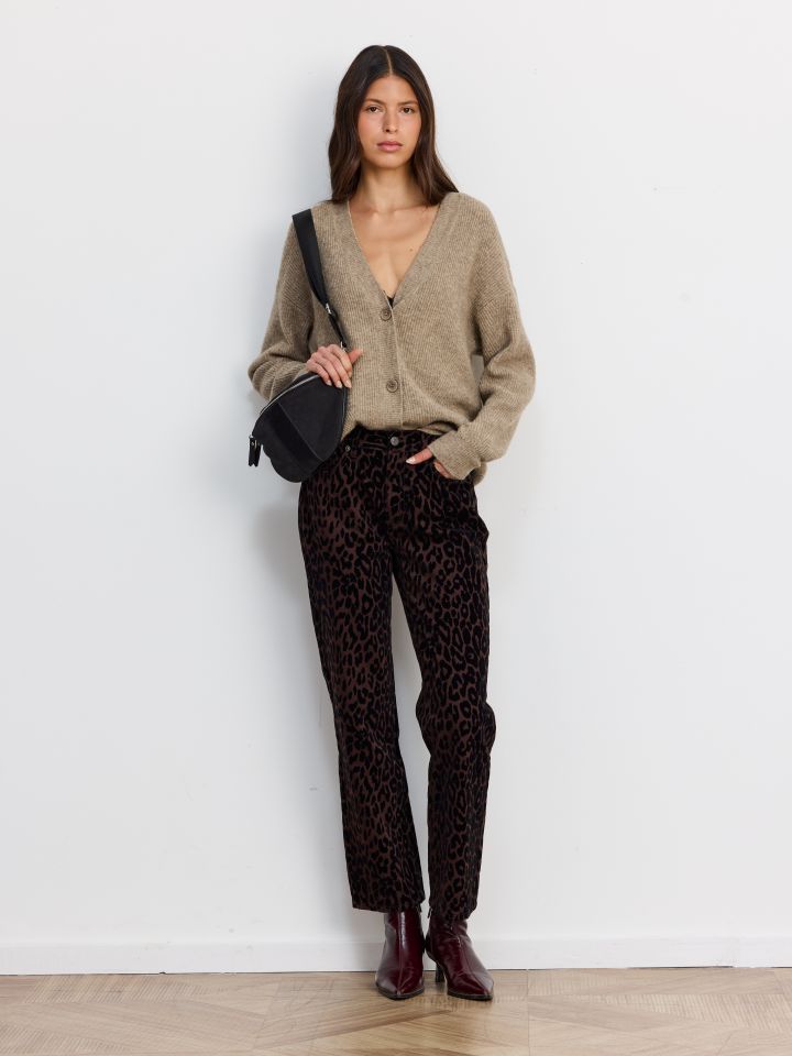 מכנסי 5 כיסים מנומרים