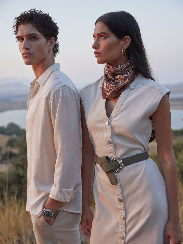 שמלת ג’ינס כפתורים