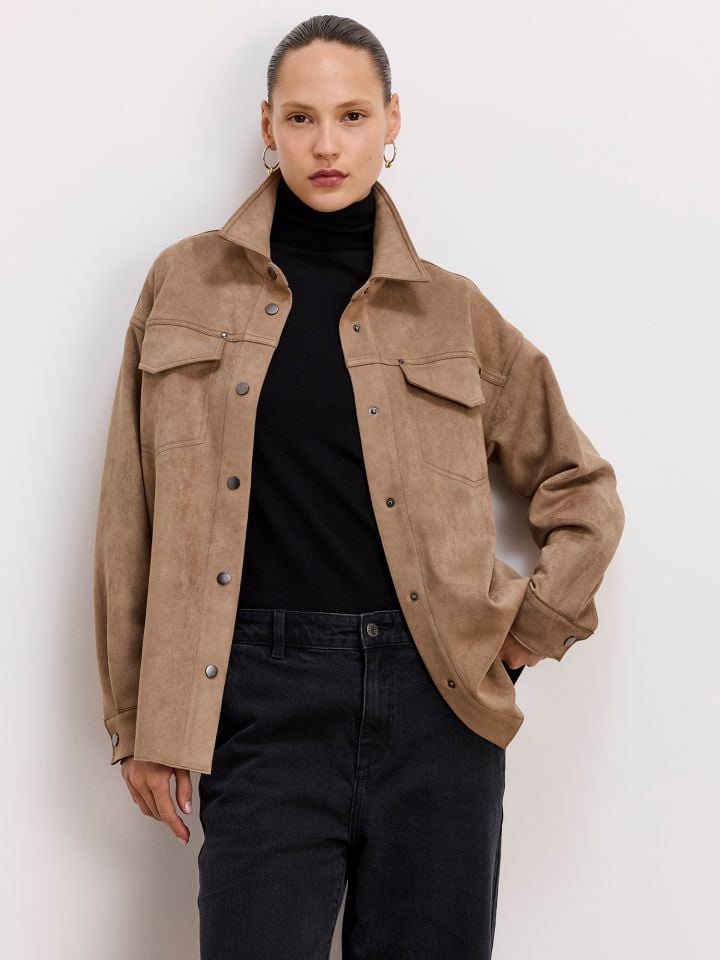 אוברשירט במראה זמש