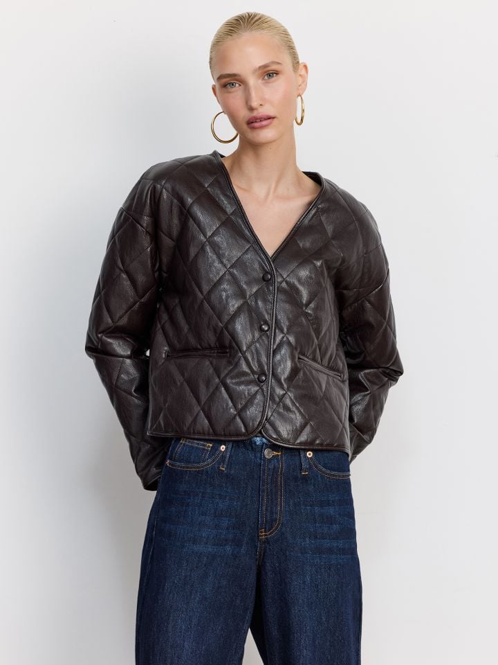 ג’קט קווילט PU