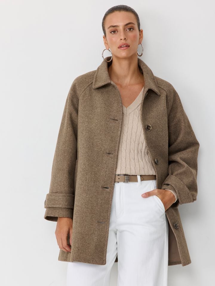 מעיל דמוי צמר