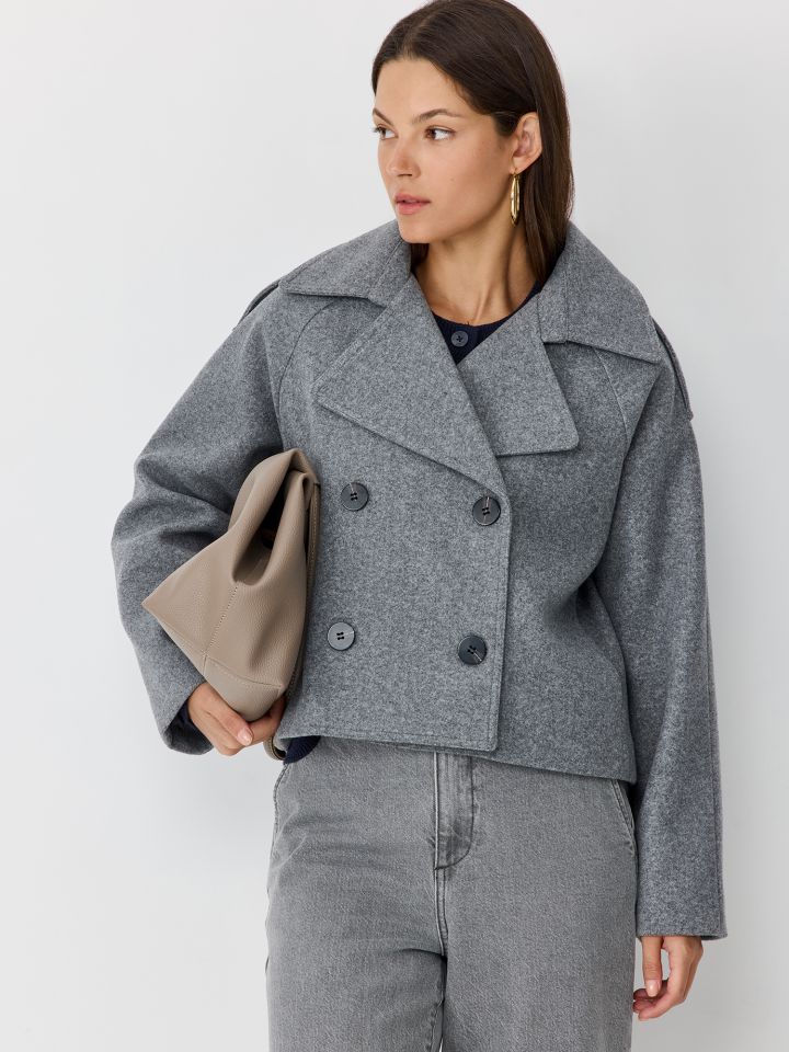 מעיל טרנץ קצר