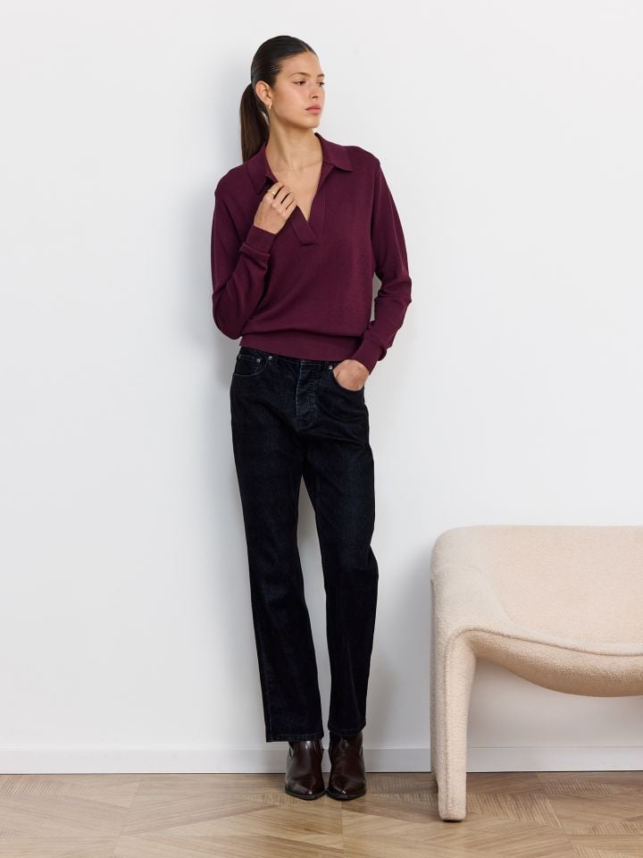 ג’ינס בגימור קטיפה STRAIGHT