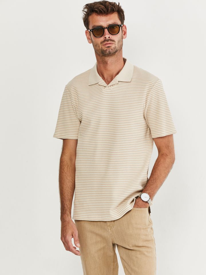 HECHTER PARIS  פולו ג’קארד פסים