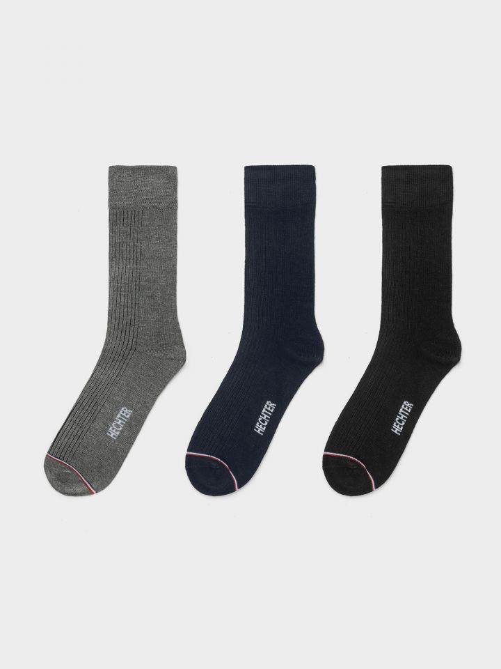 HECHTER PARIS מארז 3 זוגות גרבי במבו
