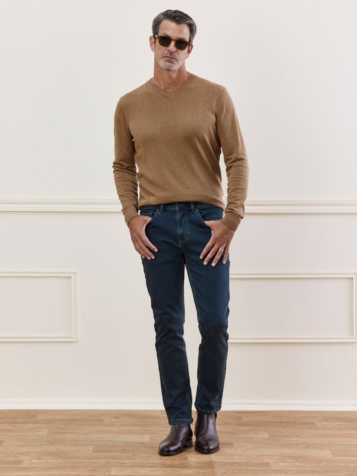 MAX MORETTI ג’ינס שזוף סלים