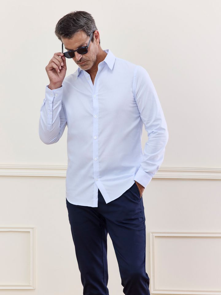 MAX MORETTI חולצה מכופתרת EASY CARE